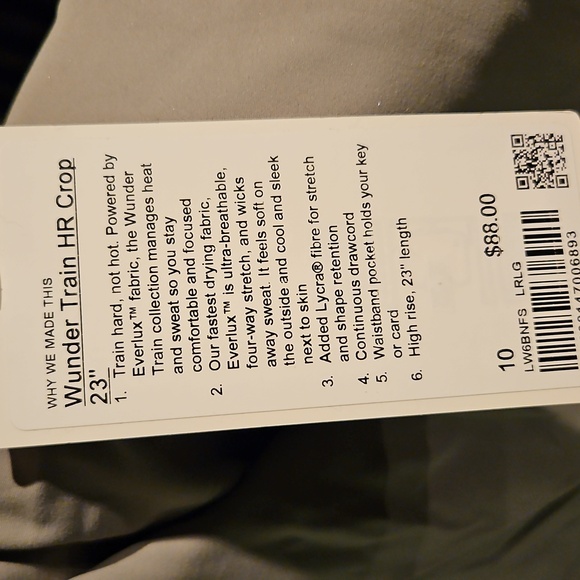 Lululemon Wunder Train Leggings Nwt, Sz 10 - Picture 3 of 8